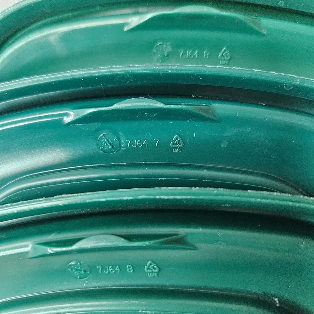 Rubbermaid 7J64 Replacement Lids Square Dark‎ Hunter Green Set of 3 6 in
